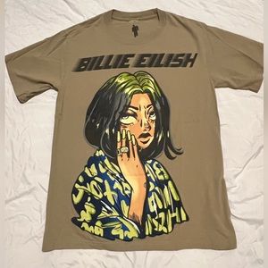 Anime portrait tees of Billie Eilish